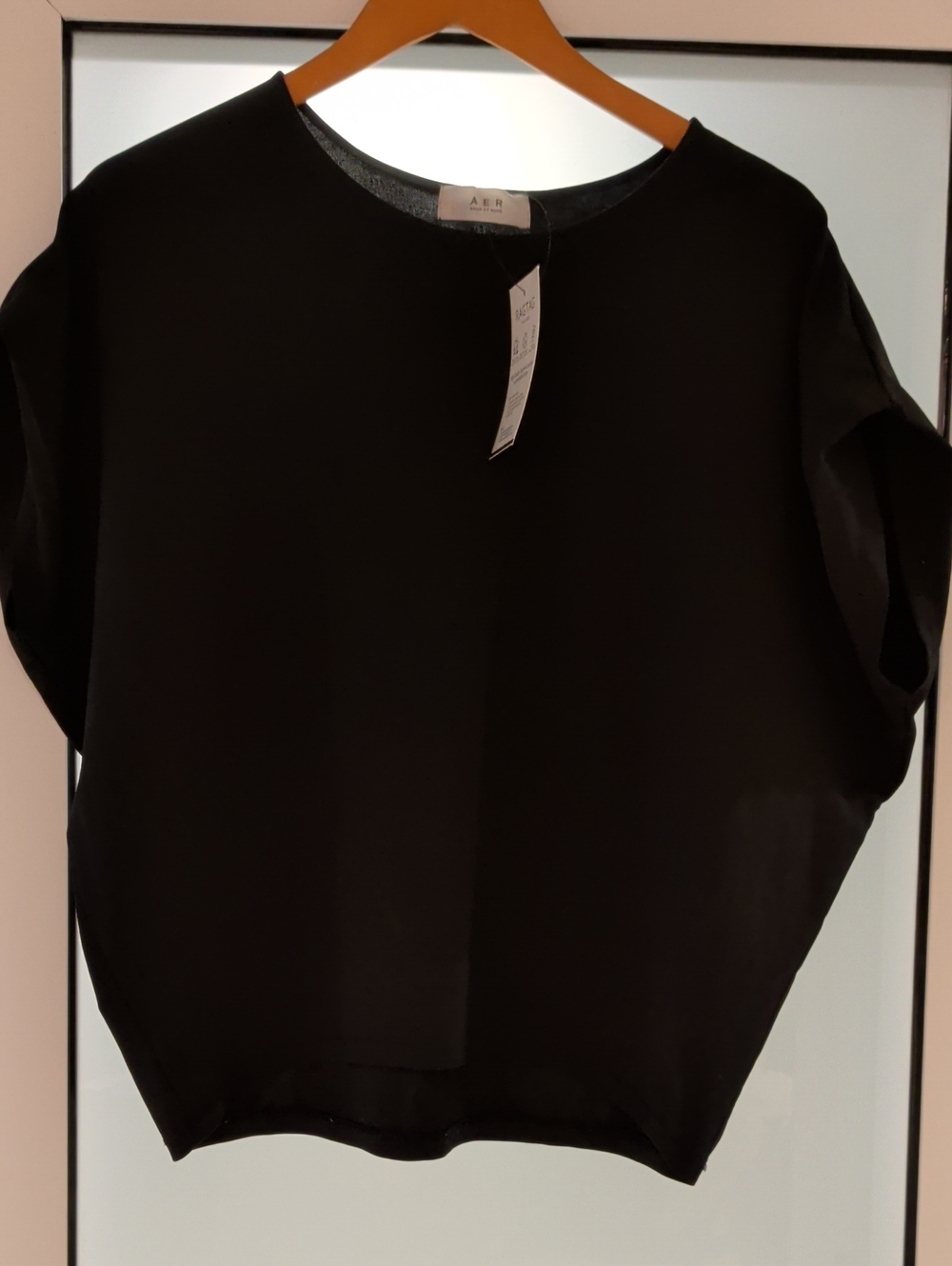 A.P.C. Boxy Short Sleeve Top in Black